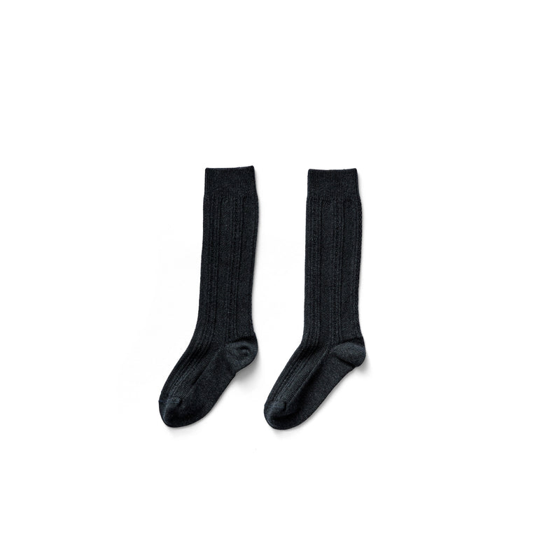 Calcetines altos pointelle hollín - Selección Soor Ploom disponible en amaetc.com, concept store ecológico para niños