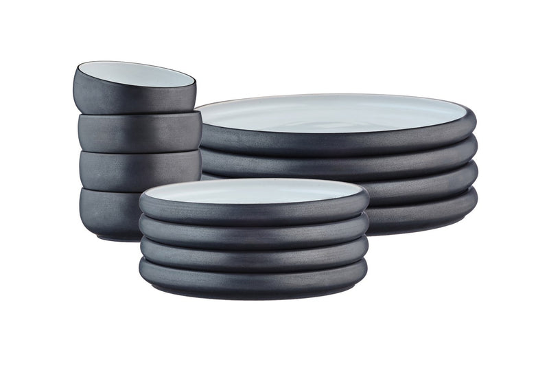 Service Les Essentiels Gourmet - 12 Pièces - Onyx