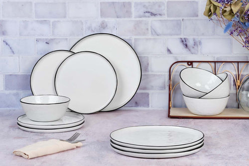 Service Les Essentiels Pure - 12 Pièces - Blanc Neige