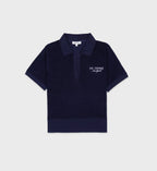 Polo Manches Courtes Sr Tennis Terry - Navy/White - Femme