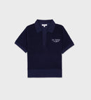 Polo Manches Courtes Sr Tennis Terry - Navy/White - Femme