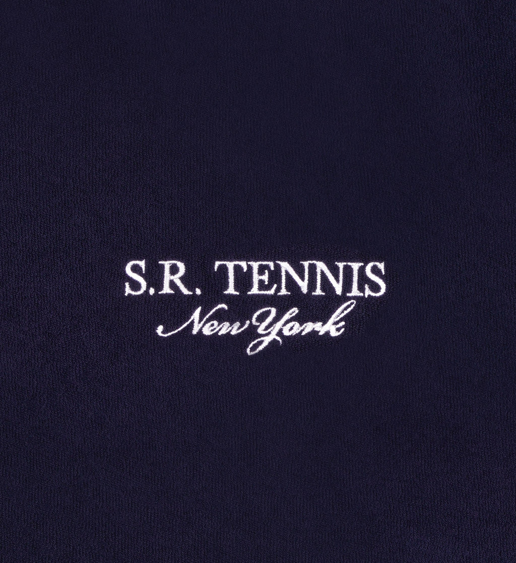 Polo Manches Courtes Sr Tennis Terry - Navy/White - Femme