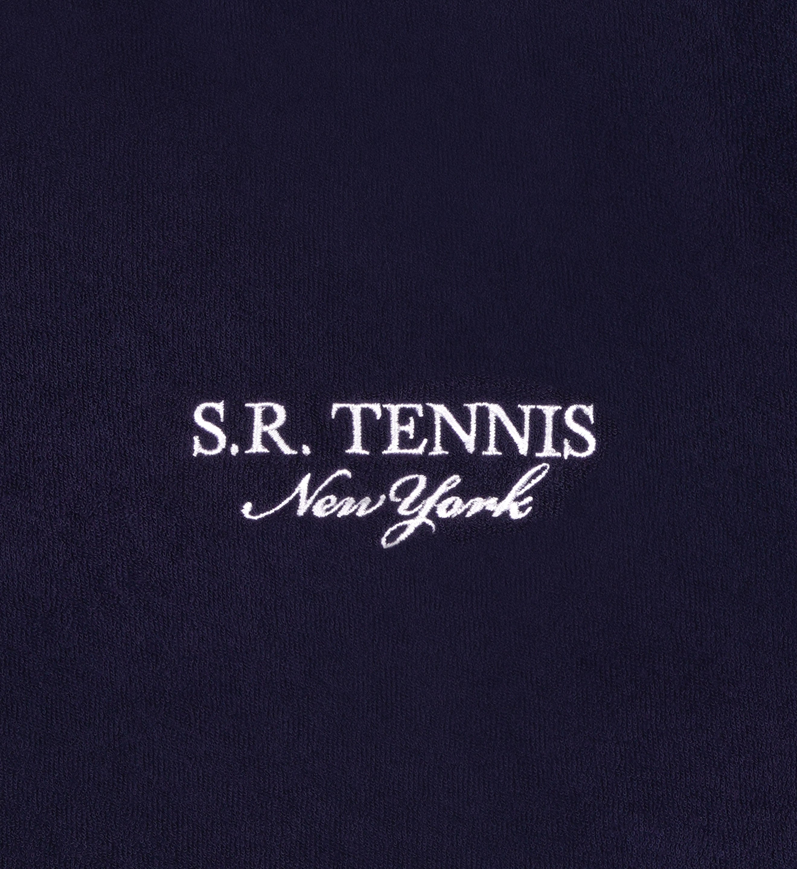 Polo Manches Courtes Sr Tennis Terry - Navy/White - Femme