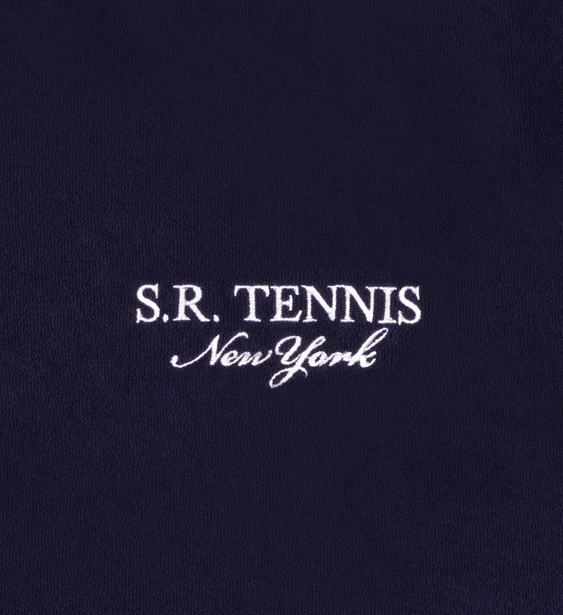 Polo Manches Courtes Sr Tennis Terry - Navy/White - Femme