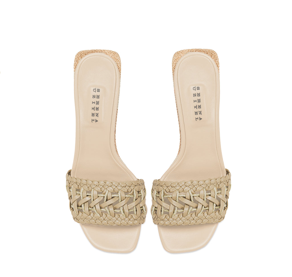 Almeria Nude Wedge Sandal