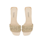 Almeria Nude Wedge Sandal