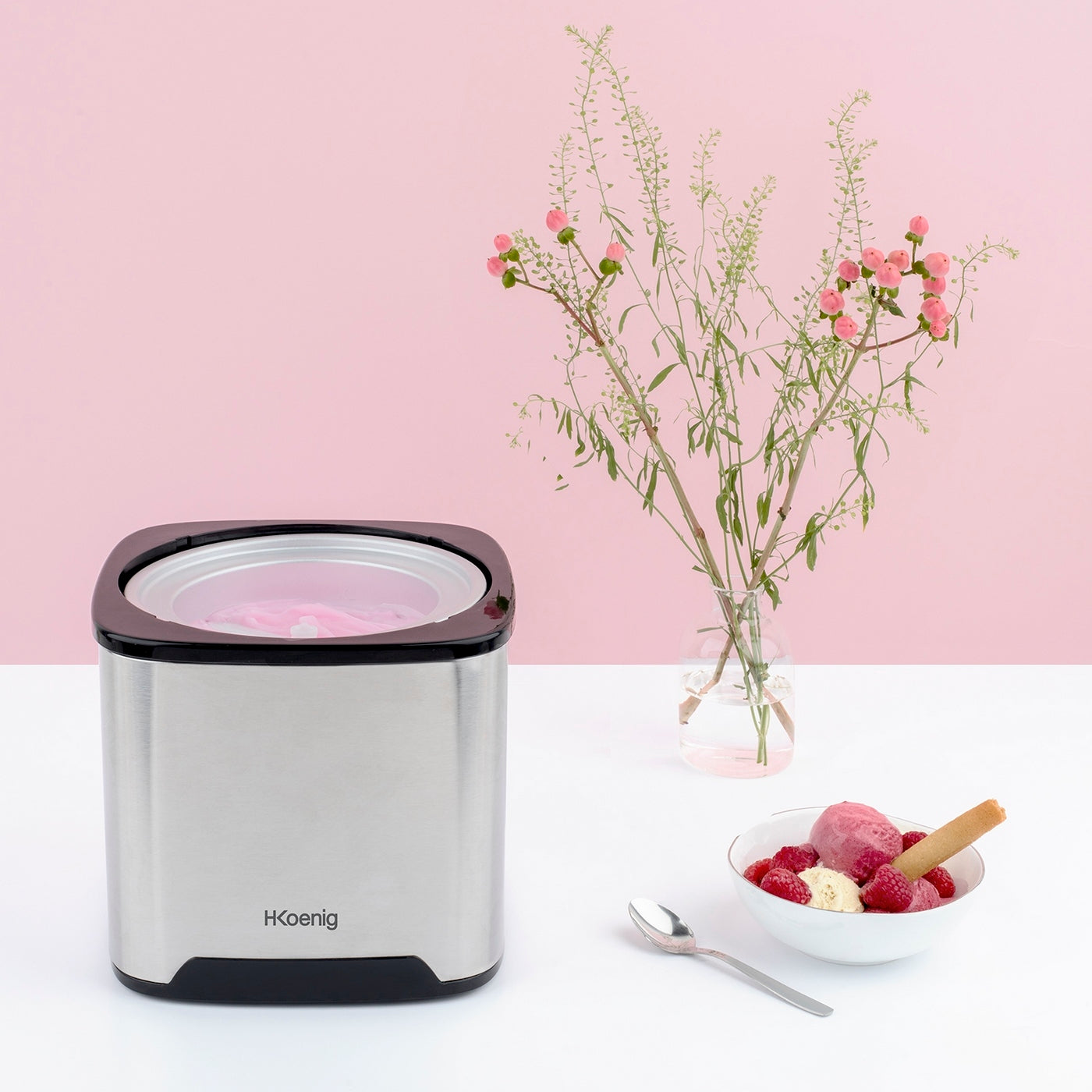Ice Cream Maker - Stainless Steel/Black