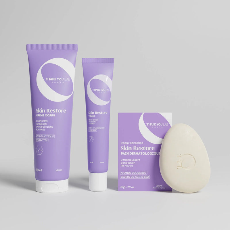 Nettoyant solide pour peau sèche