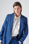 Felix Blazer - Denim oscuro - Mujer