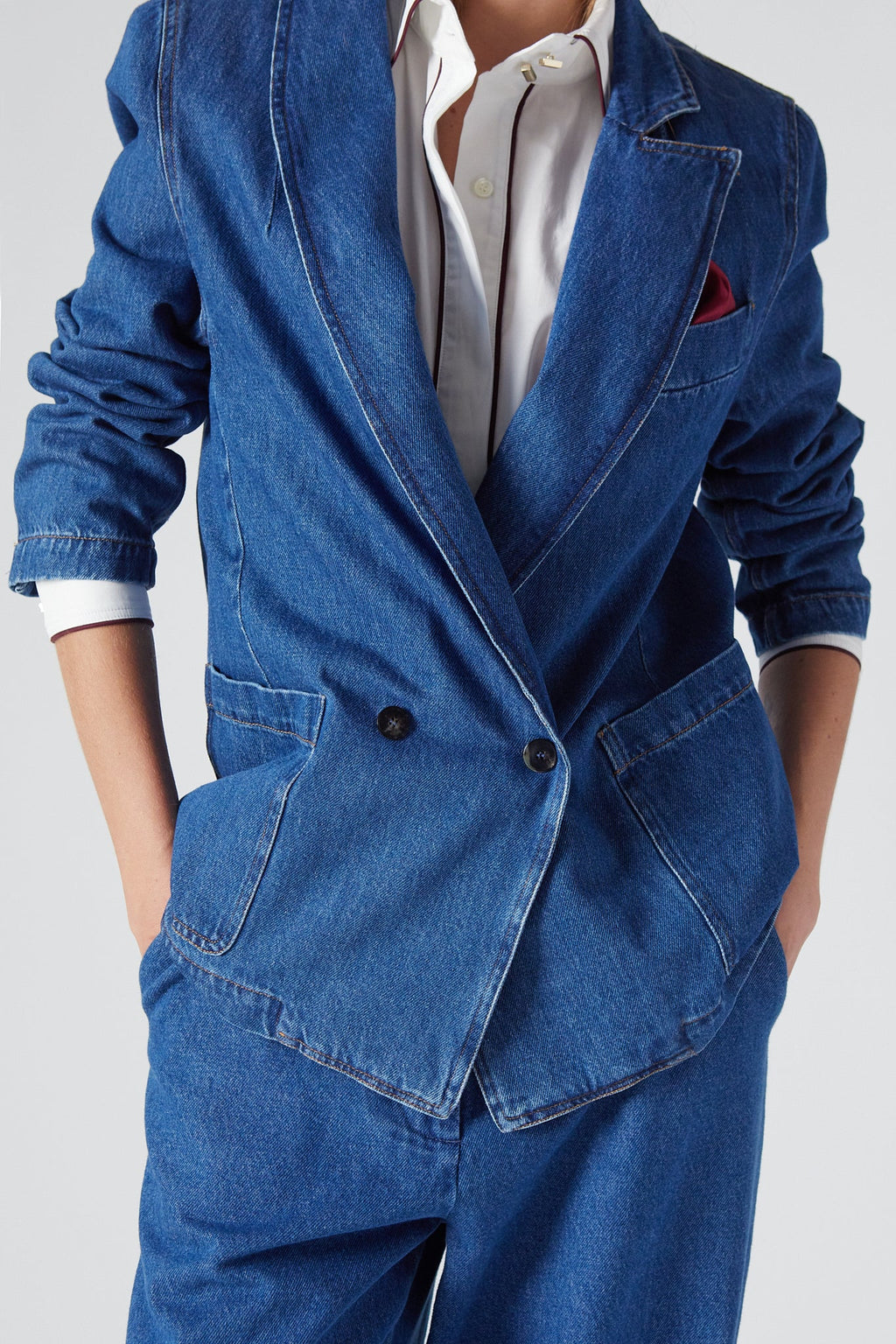 Felix Blazer - Denim oscuro - Mujer