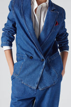 Felix Blazer - Denim oscuro - Mujer