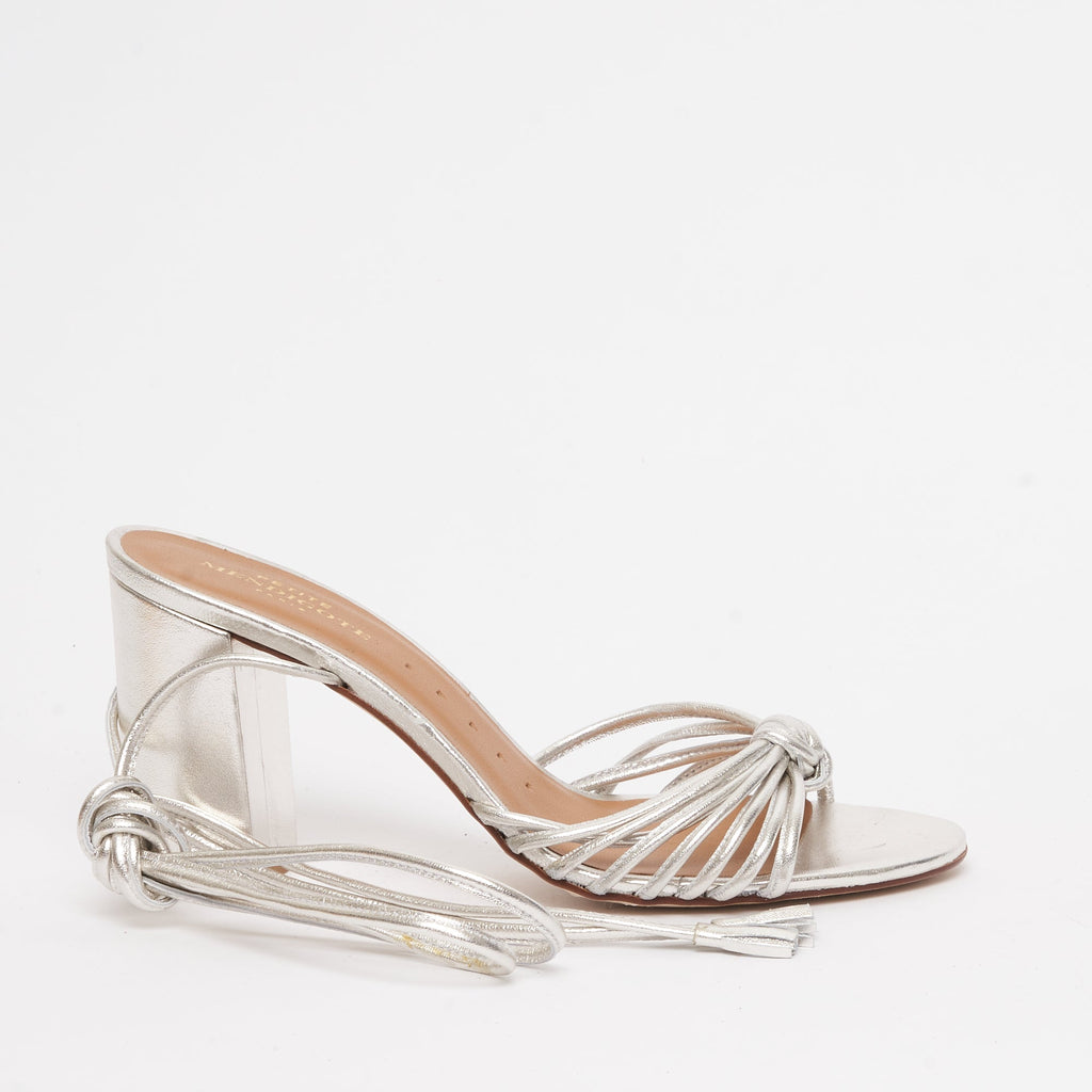 Sandalia Dina Foil - Silver