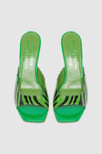 Sandalias Patricia - Verde Cebra - Mujer