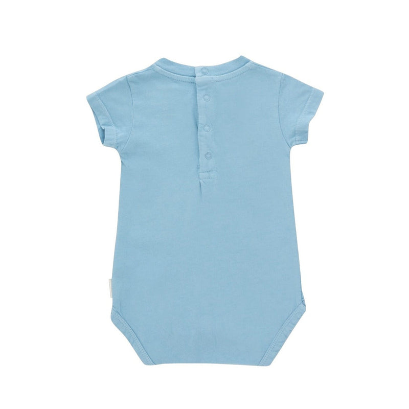 Body 'Un viaje griego' lavado azul - Selección Tinycottons disponible en amaetc.com, concept store ecológico para niños