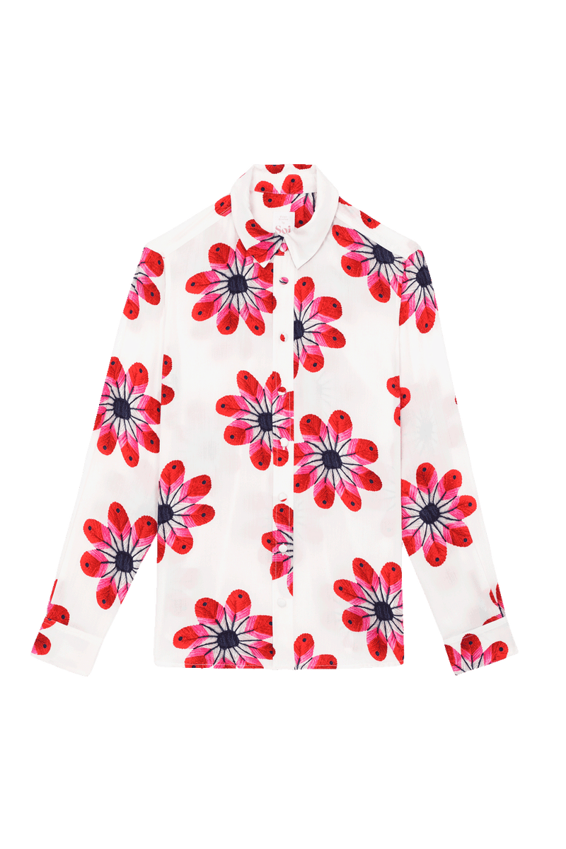 Blanc Blusa Sicuani - Y Rojo