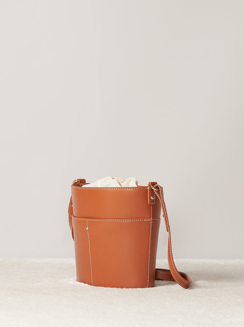 Sac À Bandoulière Mini Paco - Cognac