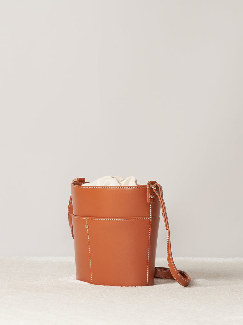 Sac À Bandoulière Mini Paco - Cognac