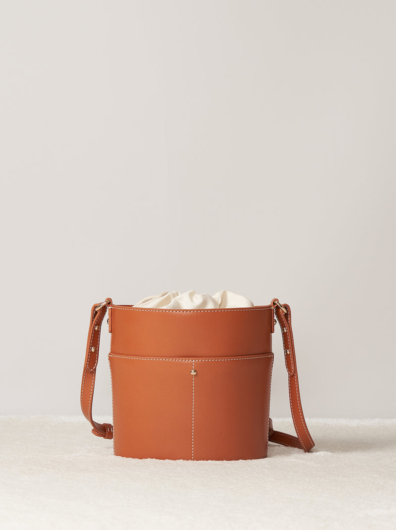 Sac À Bandoulière Mini Paco - Cognac