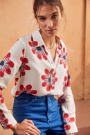 Blanc Blusa Sicuani - Y Rojo