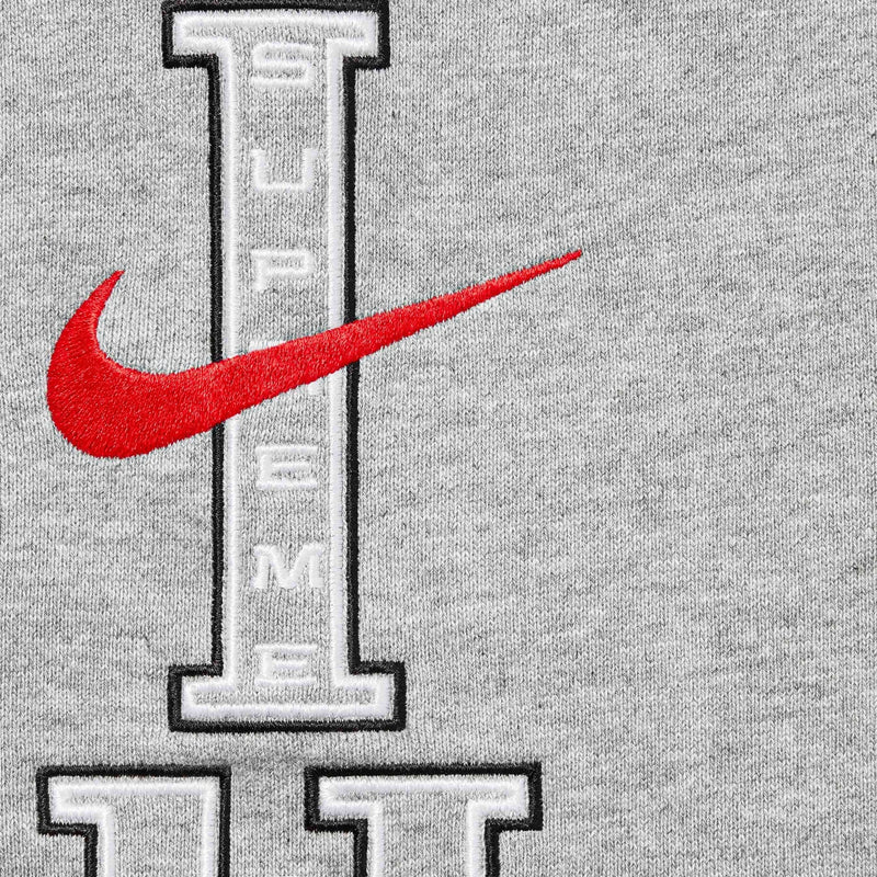 Supreme Nike Hooded Sweatshirt Heather Grey - Gris