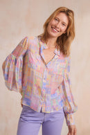 Blouse Fabuleuse Songes D'Alice - Violet Et Rose