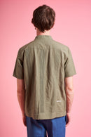 Canva Cotton and Linen Short Sleeve Shirt