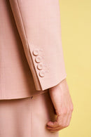 Boxy jacket with single breasted detail - Pink