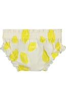 Bloomer BETTY couche culotte élastique pour bébé mixte unisexe en coton 100% bio certifié GOTS style vintage motif citrons