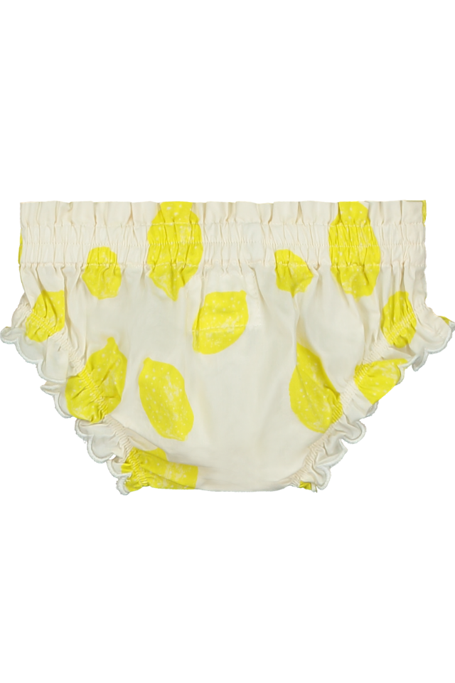 Bloomer BETTY couche culotte élastique pour bébé mixte unisexe en coton 100% bio certifié GOTS style vintage motif citrons