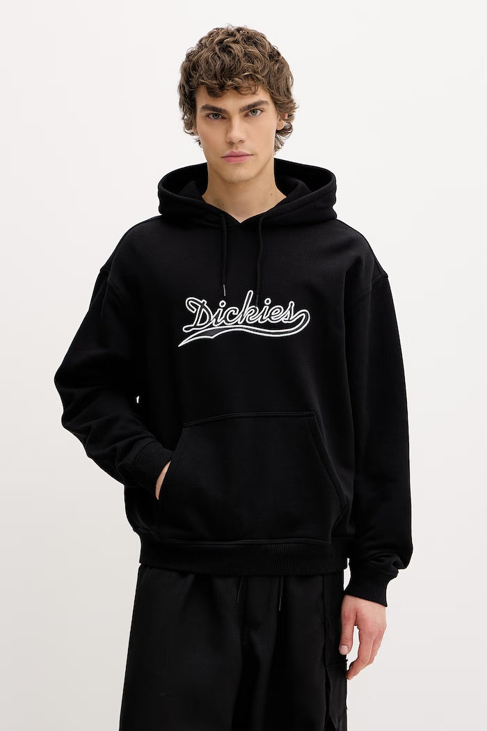 Loose Wave Hoodie - Black