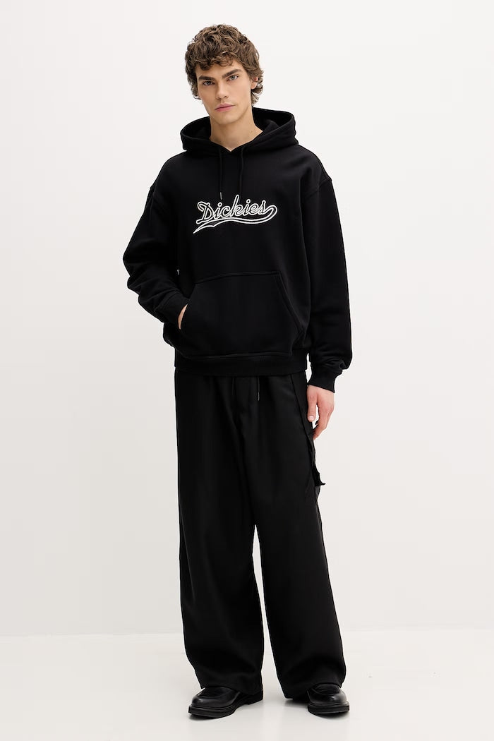 Loose Wave Hoodie - Black