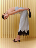 Catena Black Mid-Heel Sandal