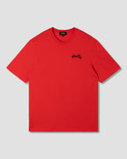 Emb Tee - Fire Red