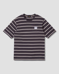 Stripe Tee - Raven/Eucalyptus