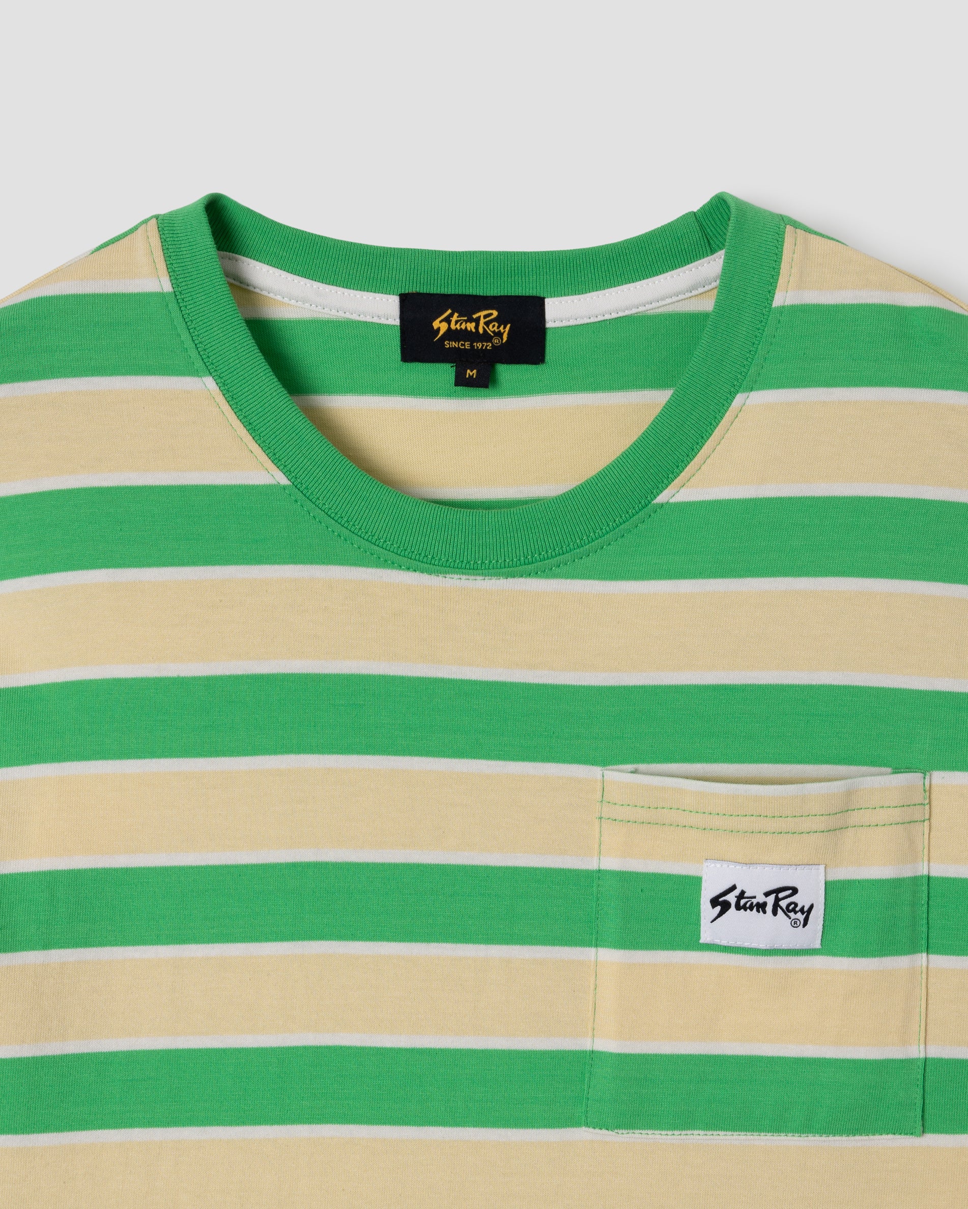 Stripe Tee - Island Green / Sunlight