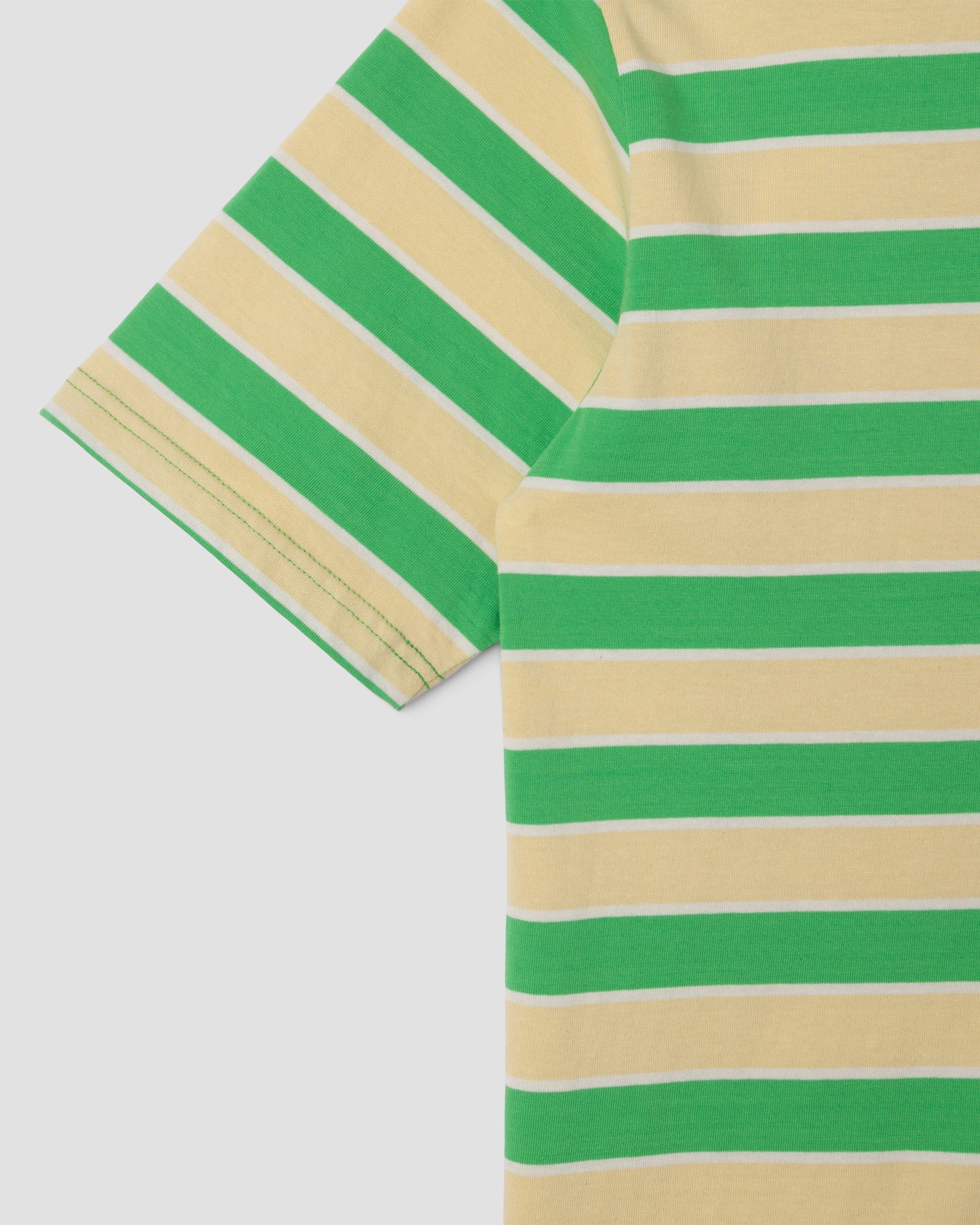 Stripe Tee - Island Green / Sunlight