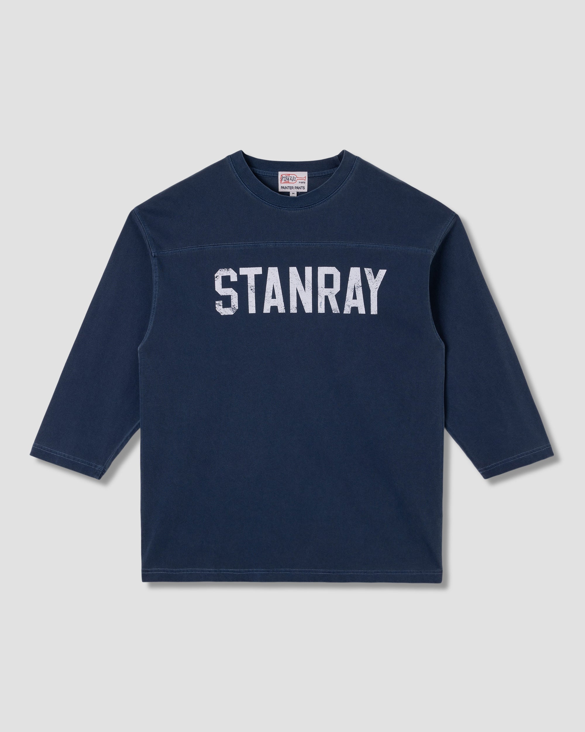 3/4 Football Tee - Navy W/Print