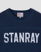 3/4 Football Tee - Navy W/Print