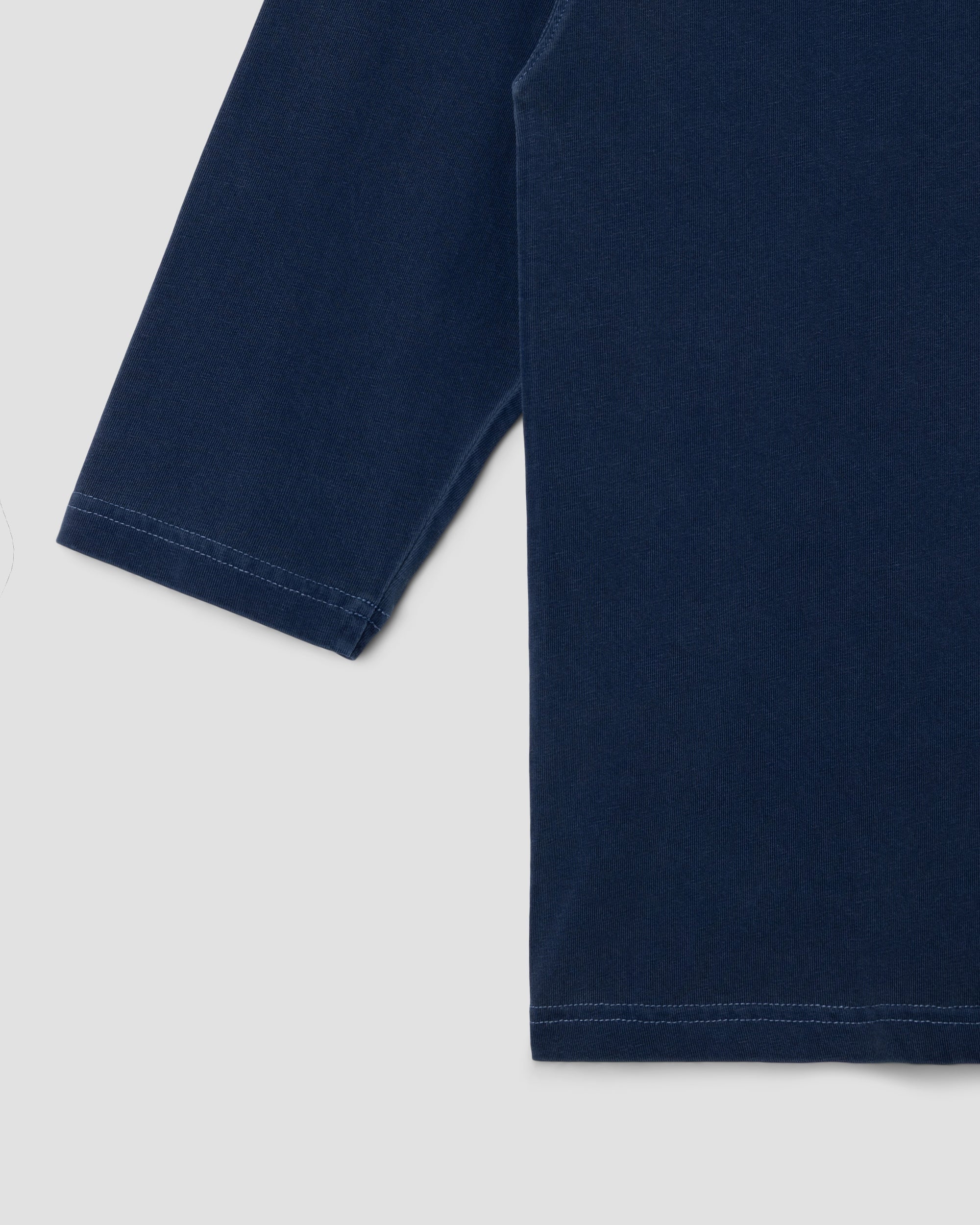 3/4 Football Tee - Navy W/Print