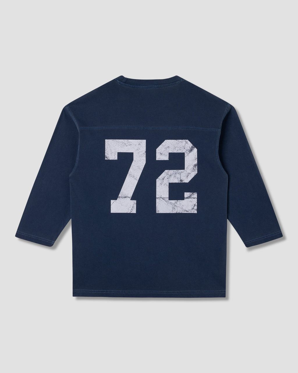 3/4 Football Tee - Navy W/Print