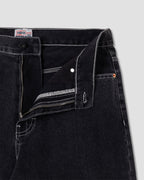 Wide 5 Short - Washed Black Denim