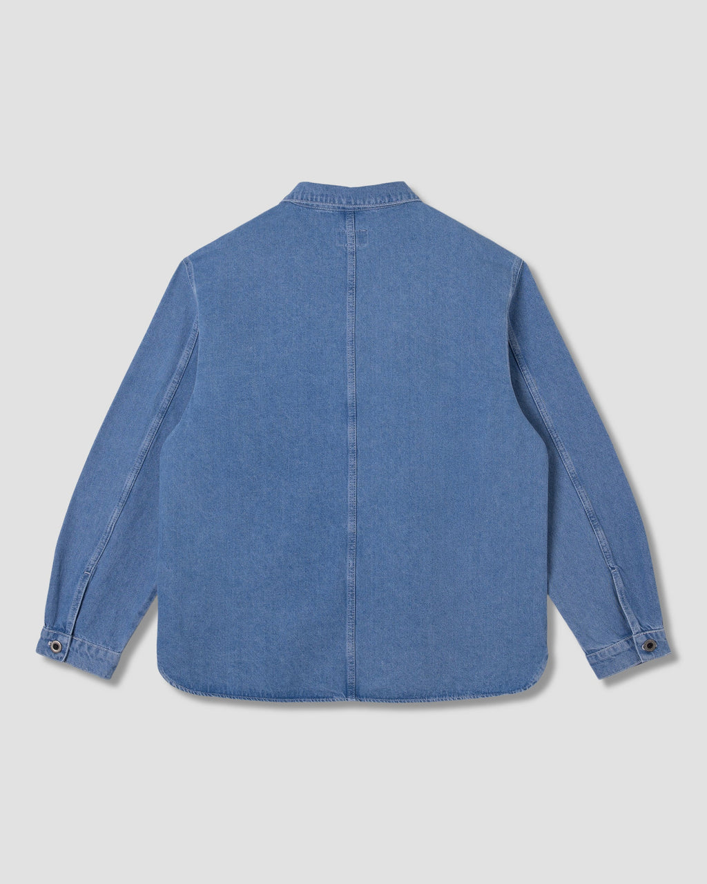 Painters Pop Over Shirt - Mid Stone Denim