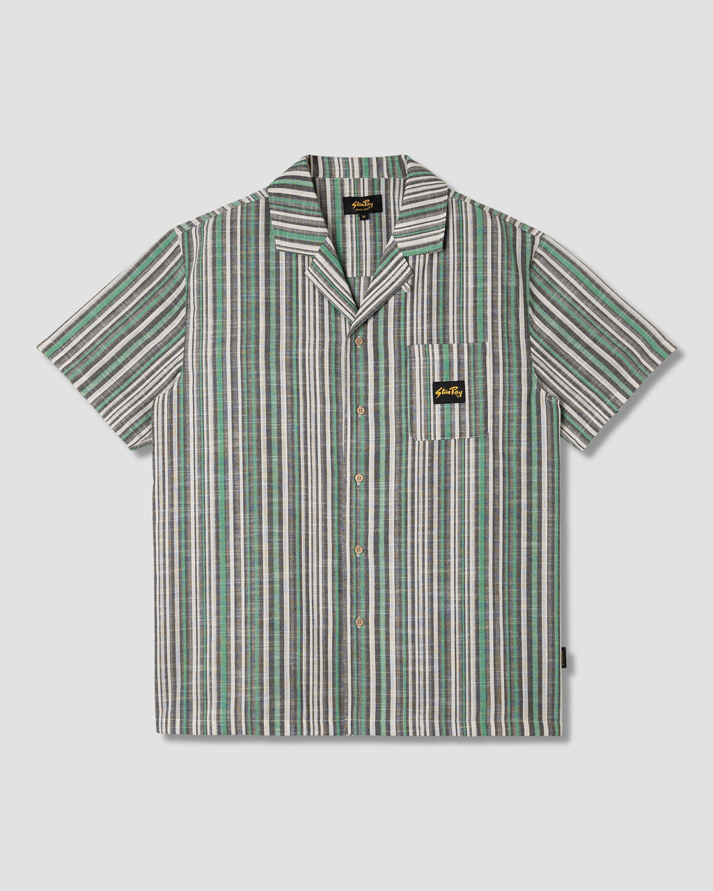 Tour Shirt - Black/Green Stripe