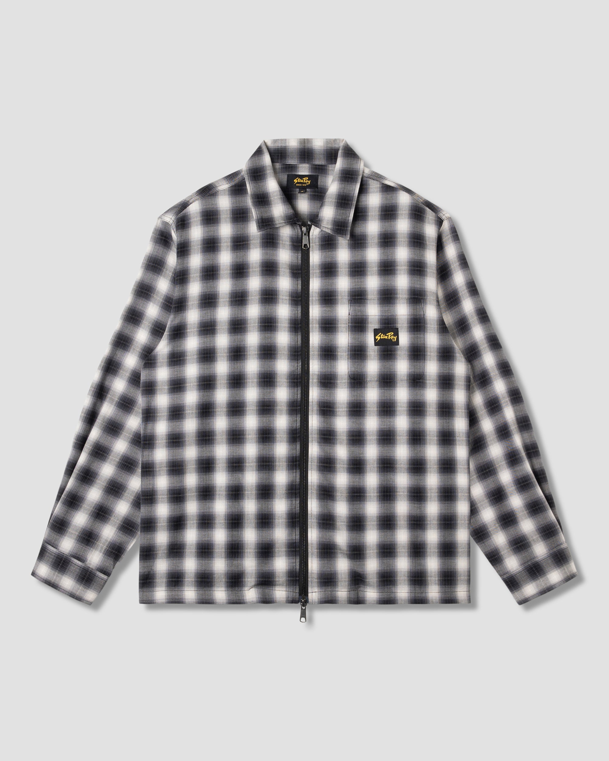 Zip Shirt - Black Check