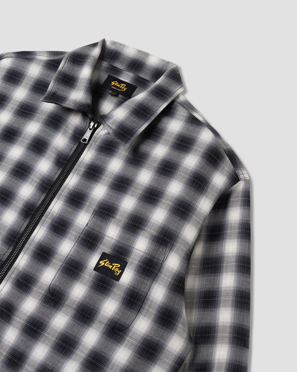 Zip Shirt - Black Check