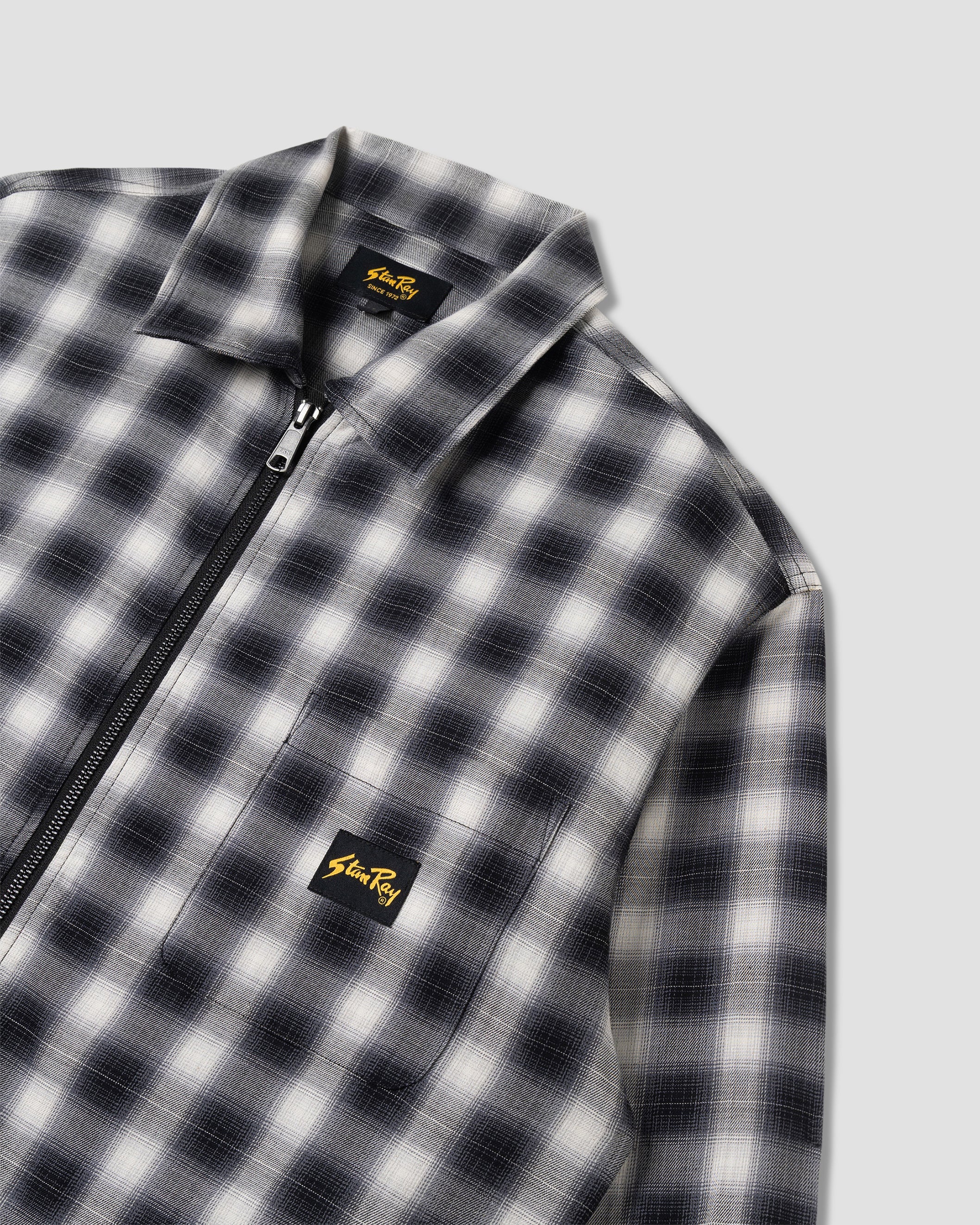 Zip Shirt - Black Check