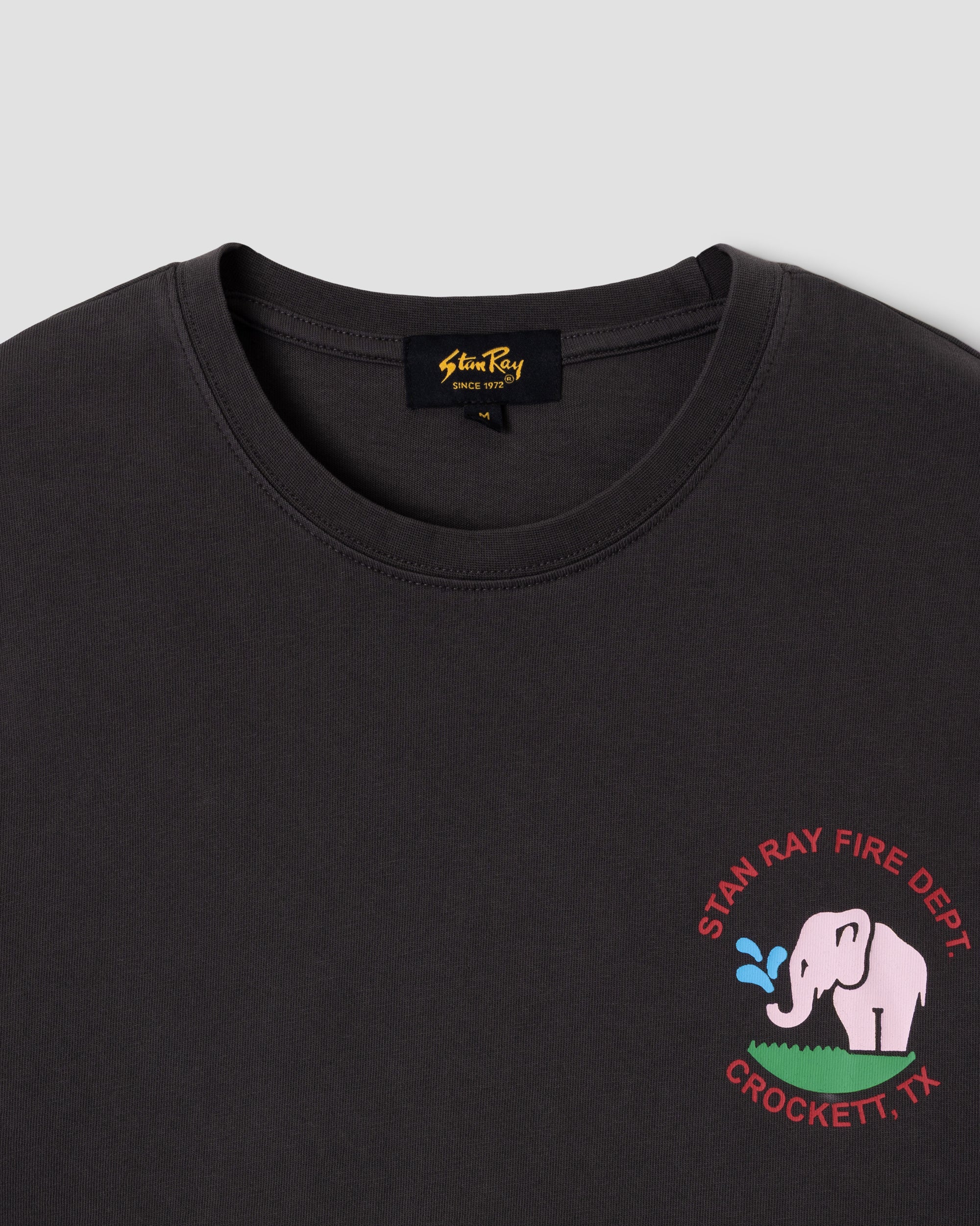 Fire Dept Tee - Raven Black