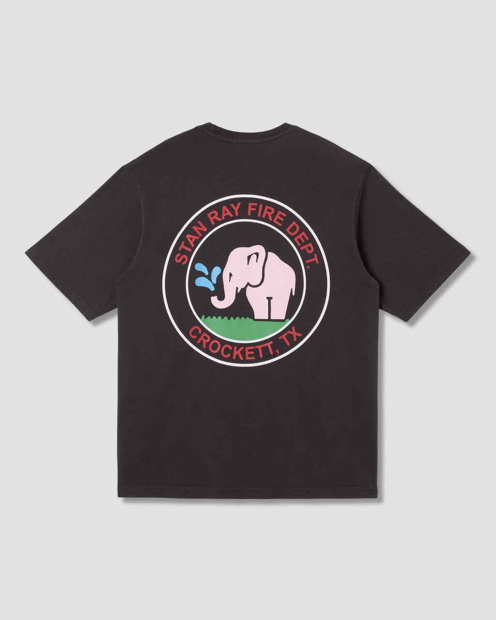 Fire Dept Tee - Raven Black