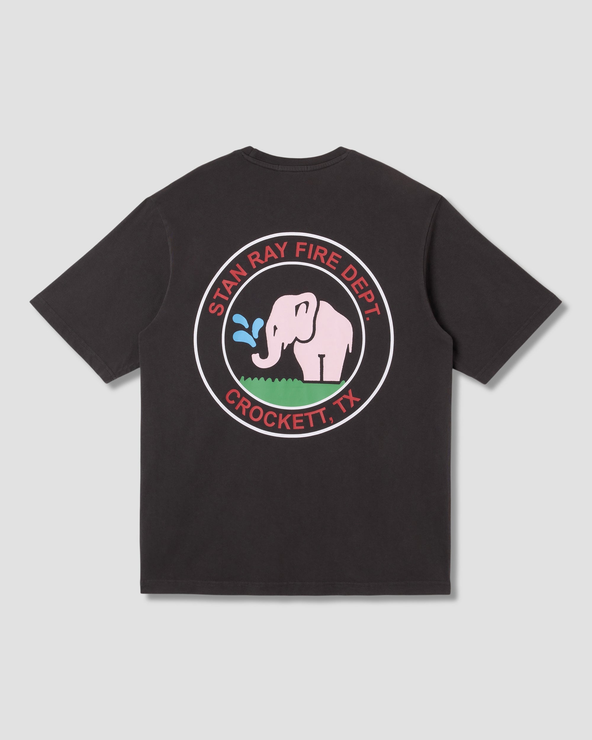 Fire Dept Tee - Raven Black