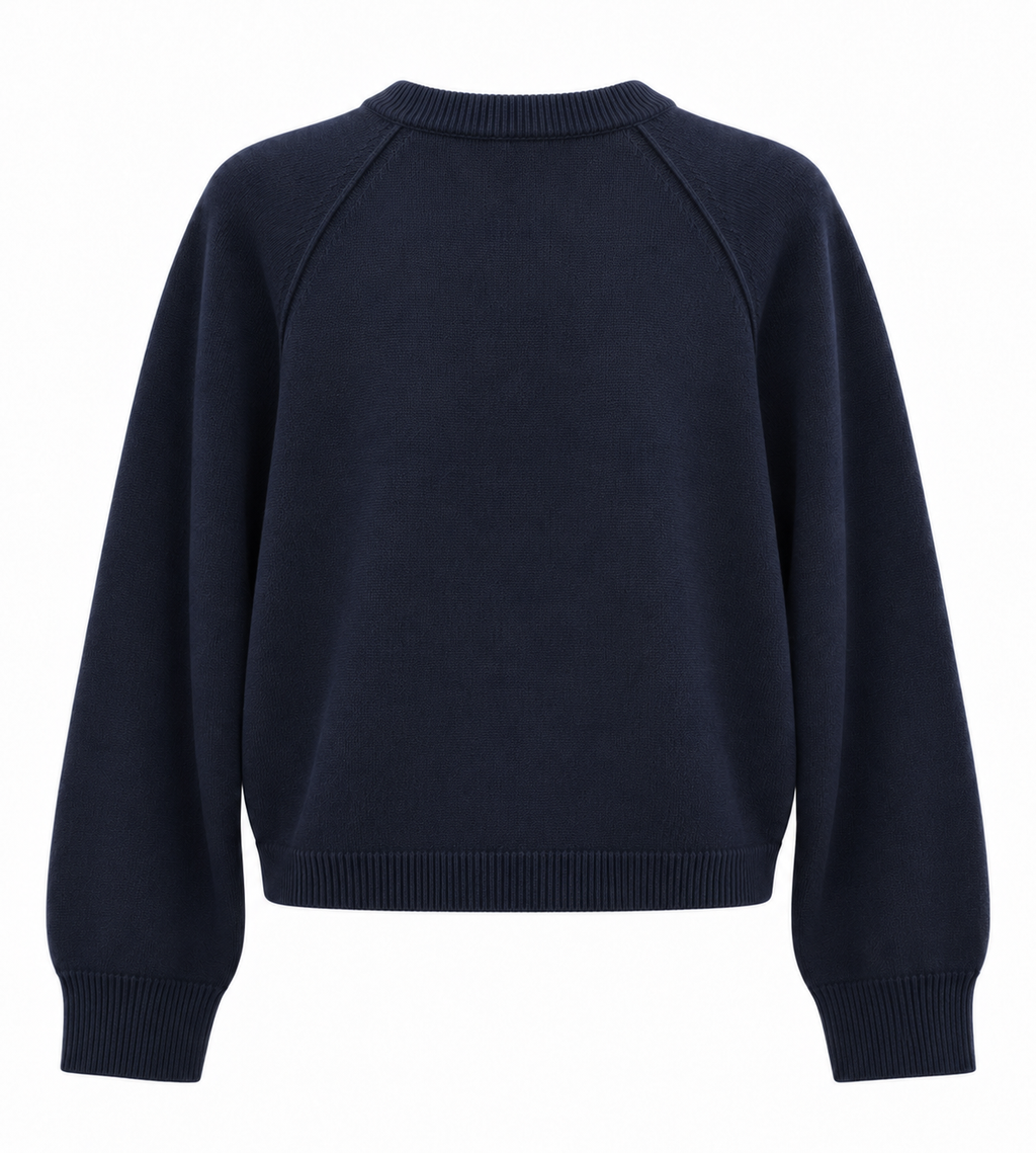 Oversize-Cardigan - Marineblau
